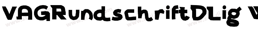 VAGRundschriftDLig W字体转换